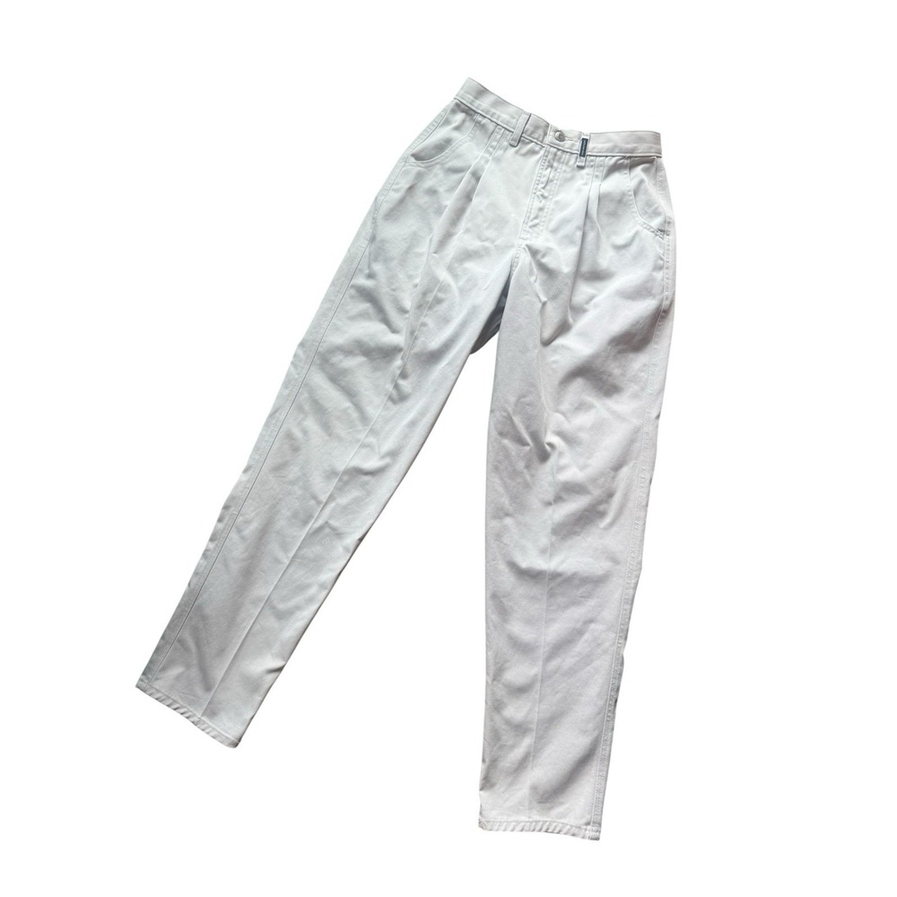 Authentic Rockies Jeanswear Womens Ivory Cotton Twill Pleated High Rise 11/12‎